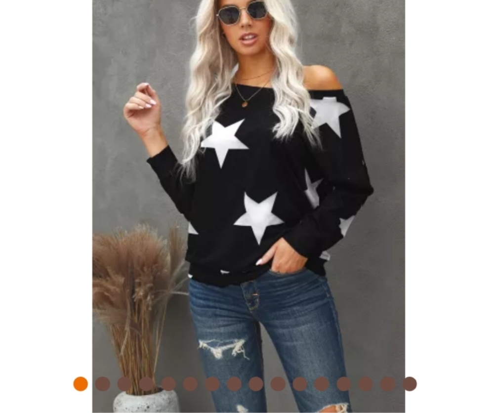 Off the shoulder star top
